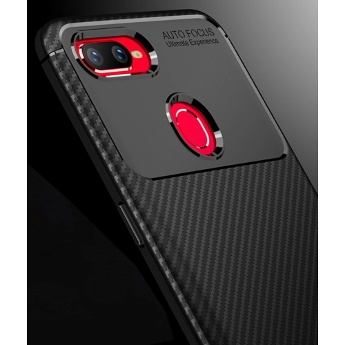 Oppo RX17 Pro Kılıf Silikon Parmak İzi Bırakmayan Karbon Soft Negro Kapak - Siyah