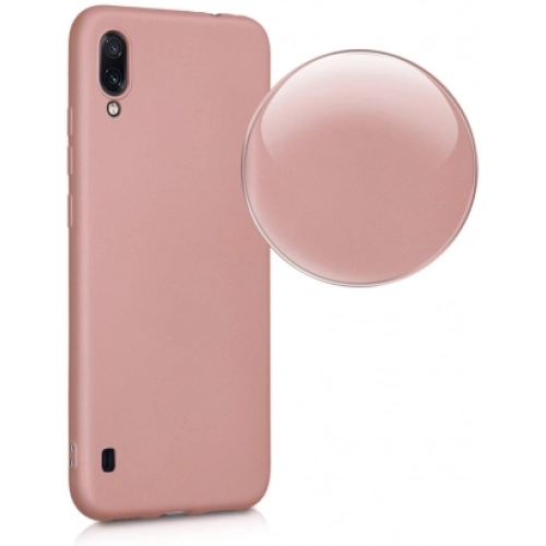 Samsung Galaxy A01 Kılıf İnce Soft Mat Renkli Esnek Silikon Kapak - Mürdüm