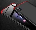 Samsung Galaxy A10 Kılıf 3 Parçalı 360 Tam Korumalı Rubber AYS Kapak  - Kırmızı