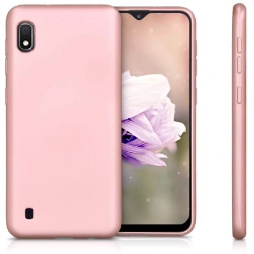 Samsung Galaxy A10 Kılıf İnce Soft Mat Renkli Esnek Silikon Kapak - Mavi