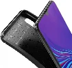 Samsung Galaxy A10 Kılıf Karbon Serisi Mat Fiber Silikon Negro Kapak - Siyah