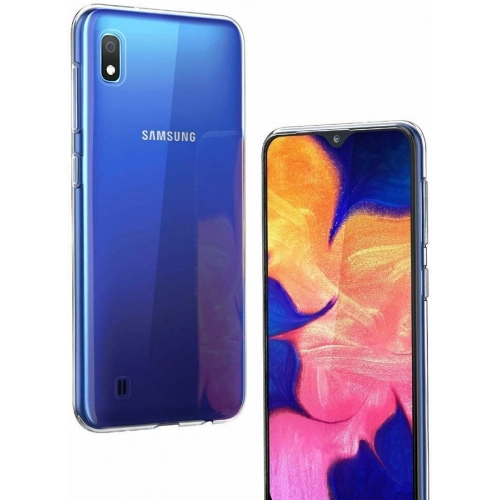 Samsung Galaxy A10 Kılıf Ultra İnce Kaliteli Esnek Silikon 0.2mm - Şeffaf