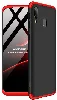 Samsung Galaxy A10s Kılıf 3 Parçalı 360 Tam Korumalı Rubber AYS Kapak  - Kırmızı