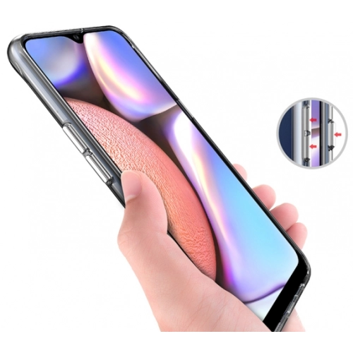 Samsung Galaxy A10s Kılıf Clear Guard Serisi Gard Kapak - Şeffaf