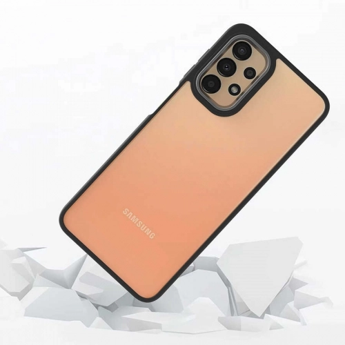 Samsung Galaxy A13 5G Kılıf Electro Silikon Renkli Flora Kapak - Lila