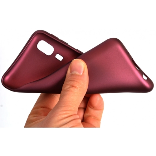 Samsung Galaxy A2 Core Kılıf İnce Soft Mat Renkli Esnek Silikon Kapak - Gold