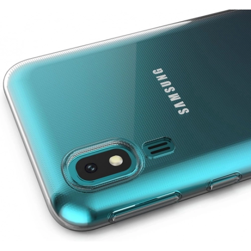 Samsung Galaxy A2 Core Kılıf Kamera Korumalı Esnek Silikon Kapak - Şeffaf