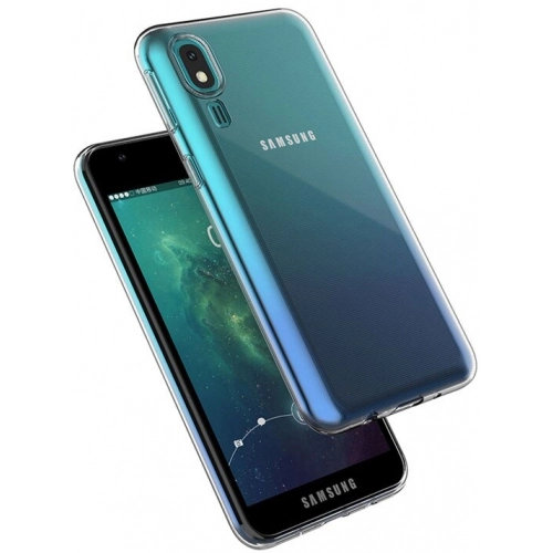 Samsung Galaxy A2 Core Kılıf Kamera Korumalı Esnek Silikon Kapak - Şeffaf