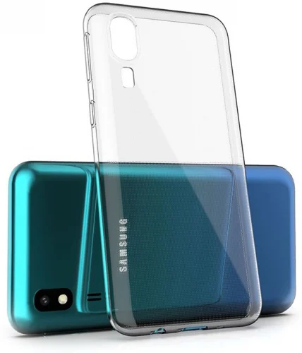 Samsung Galaxy A2 Core Kılıf Ultra İnce Esnek Süper Silikon 0.3mm - Şeffaf