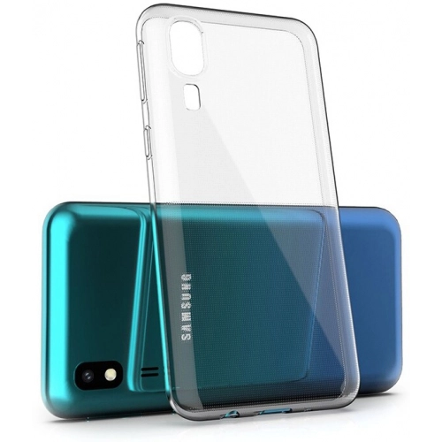 Samsung Galaxy A2 Core Kılıf Kamera Korumalı Esnek Silikon Kapak - Şeffaf