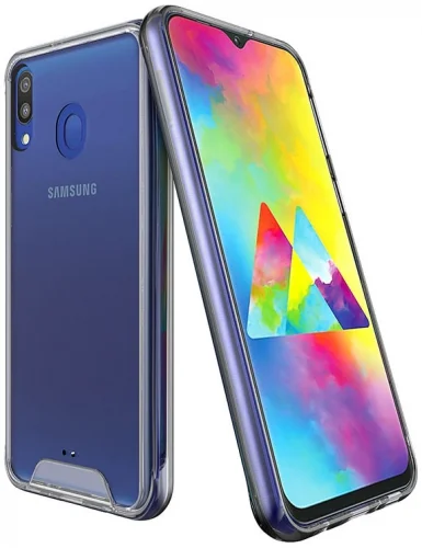 Samsung Galaxy A20 Kılıf Clear Guard Serisi Gard Kapak - Şeffaf