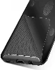 Samsung Galaxy A20 Kılıf Karbon Serisi Mat Fiber Silikon Negro Kapak - Siyah