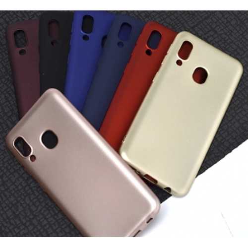 Samsung Galaxy A20e Kılıf İnce Soft Mat Renkli Esnek Silikon Kapak - Mavi