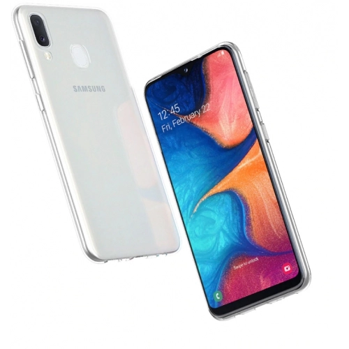 Samsung Galaxy A20e Kılıf Kamera Korumalı Esnek Silikon Kapak - Şeffaf