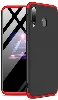 Samsung Galaxy A20s Kılıf 3 Parçalı 360 Tam Korumalı Rubber AYS Kapak  - Rose Gold