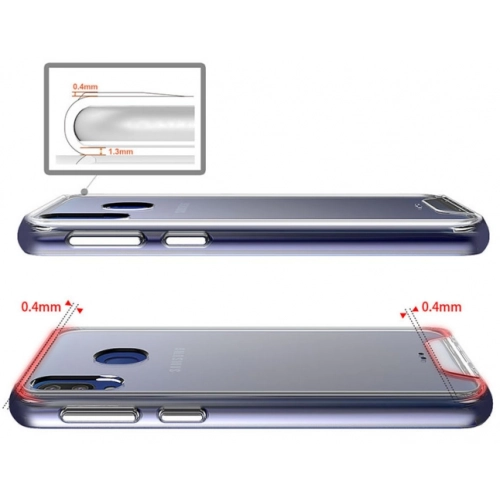 Samsung Galaxy A20s Kılıf Clear Guard Serisi Gard Kapak - Şeffaf