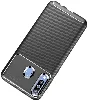 Samsung Galaxy A20s Kılıf Karbon Serisi Mat Fiber Silikon Negro Kapak - Lacivert