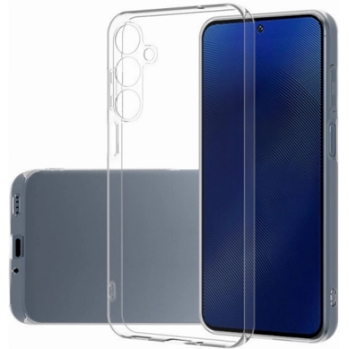 Samsung Galaxy A26 Kılıf Silikon Şeffaf Esnek Kapak ve Maxi Ekran Koruyucu Kırılmaz Cam Set - Şeffaf