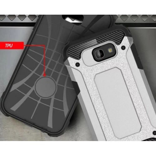 Samsung Galaxy A3 2017 Kılıf Zırhlı Tank Crash Silikon Kapak - Kırmızı