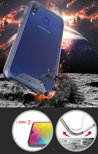 Samsung Galaxy A30 Kılıf Clear Guard Serisi Gard Kapak - Şeffaf
