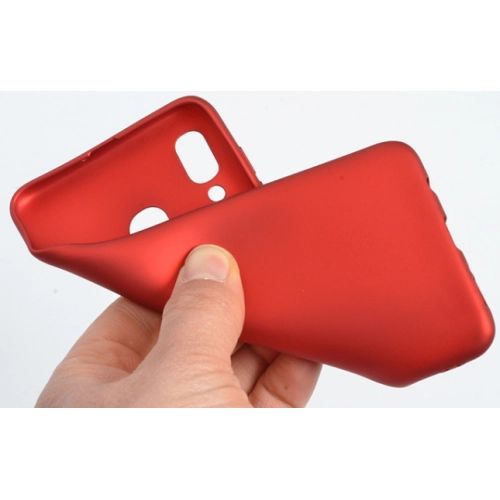 Samsung Galaxy A30 Kılıf İnce Soft Mat Renkli Esnek Silikon Kapak - Mürdüm