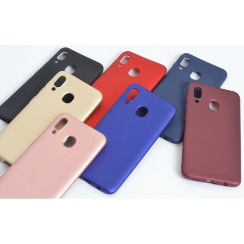 Samsung Galaxy A30 Kılıf İnce Soft Mat Renkli Esnek Silikon Kapak - Rose Gold