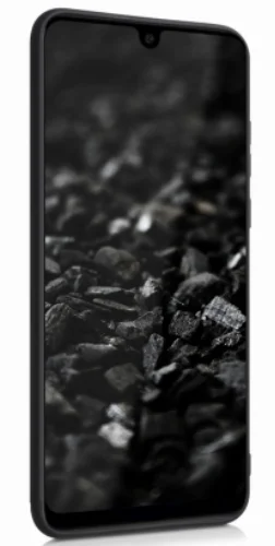 Samsung Galaxy A30 Kılıf İnce Mat Esnek Silikon - Siyah