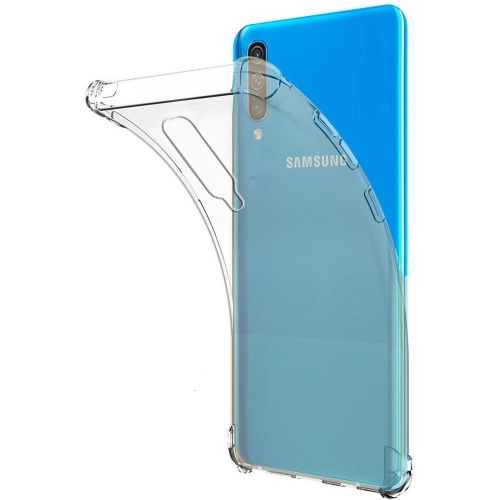 Samsung Galaxy A30s Kılıf Silikon Köşe Korumalı Airbag Darbe Emici Kapak - Şeffaf