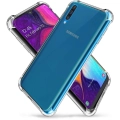 Samsung Galaxy A30s Kılıf Silikon Köşe Korumalı Airbag Darbe Emici Kapak - Şeffaf