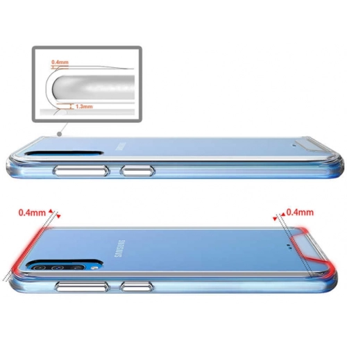 Samsung Galaxy A30s Kılıf Clear Guard Serisi Gard Kapak - Şeffaf