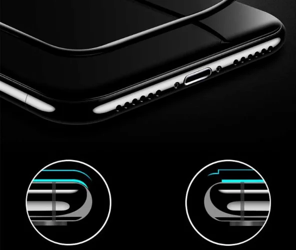 Samsung Galaxy A50 Ekran Koruyucu Fiber Tam Kaplayan Nano - Siyah