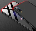 Samsung Galaxy A50 Kılıf 3 Parçalı 360 Tam Korumalı Rubber AYS Kapak  - Kırmızı - Siyah