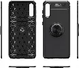 Samsung Galaxy A50 Kılıf Auto Focus Serisi Soft Premium Standlı Yüzüklü Kapak - Siyah