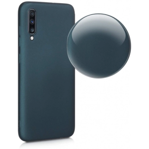 Samsung Galaxy A50 Kılıf İnce Soft Mat Renkli Esnek Silikon Kapak - Gold