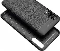 Samsung Galaxy A50 Kılıf Deri Görünümlü Parmak İzi Bırakmaz Niss Silikon - Siyah