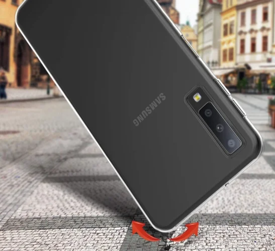 Samsung Galaxy A50 Kılıf Ultra İnce Esnek Süper Silikon 0.3mm - Şeffaf