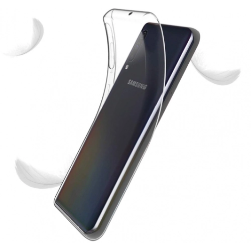 Samsung Galaxy A50s Kılıf Ultra İnce Kaliteli Esnek Silikon 0.2mm - Şeffaf
