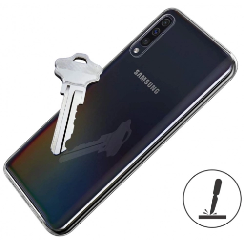 Samsung Galaxy A50s Kılıf Ultra İnce Kaliteli Esnek Silikon 0.2mm - Şeffaf