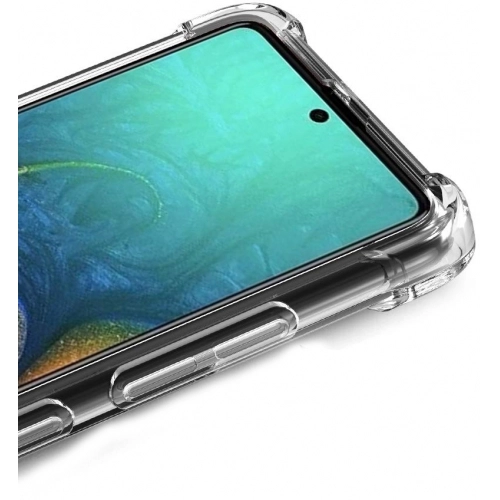 Samsung Galaxy A51 Kılıf Silikon Köşe Korumalı Airbag Darbe Emici Kapak - Şeffaf