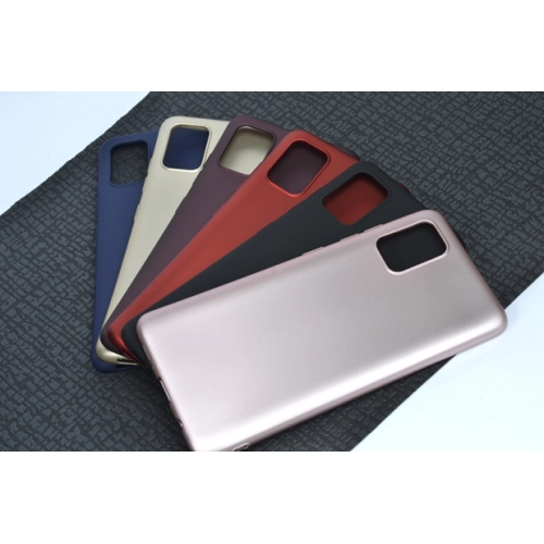 Samsung Galaxy A51 Kılıf İnce Soft Mat Renkli Esnek Silikon Kapak - Rose Gold