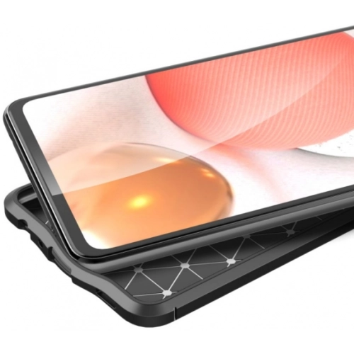 Samsung Galaxy A52 Kılıf Deri Görünümlü Lüks Parmak İzi Bırakmaz Niss Silikon Kapak - Siyah