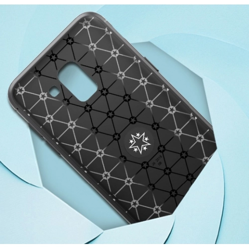 Samsung Galaxy A6 2018 Kılıf Renkli Silikon Yüzüklü Standlı Auto Focus Ravel Kapak - Siyah