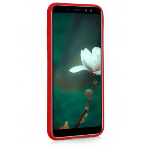 Samsung Galaxy A6 2018 Kılıf İnce Soft Mat Renkli Esnek Silikon Kapak - Lacivert