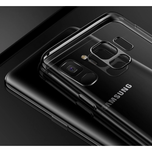 Samsung Galaxy A6 2018 Kılıf Renkli Köşeli Lazer Şeffaf Esnek Silikon - Mavi