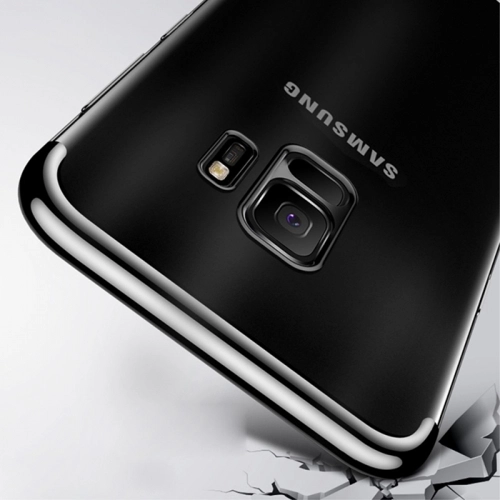 Samsung Galaxy A6 2018 Kılıf Renkli Köşeli Lazer Şeffaf Esnek Silikon - Mavi