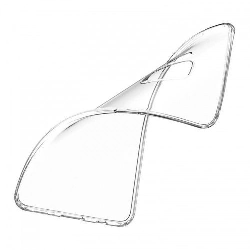 Samsung Galaxy A6 Plus 2018 Kılıf Ultra İnce Kaliteli Esnek Silikon 0.2mm - Şeffaf