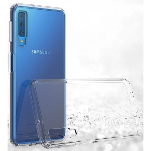 Samsung Galaxy A7 2018 Kılıf Silikon Köşe Korumalı Airbag Darbe Emici Kapak - Şeffaf