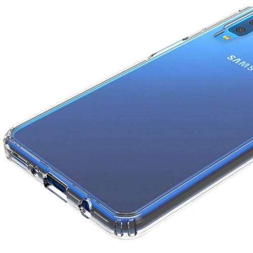 Samsung Galaxy A7 2018 Kılıf Silikon Köşe Korumalı Airbag Darbe Emici Kapak - Şeffaf