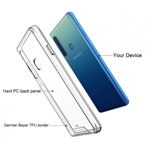 Samsung Galaxy A7 2018 Kılıf Clear Guard Serisi Gard Kapak - Şeffaf