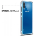Samsung Galaxy A70 Kılıf Silikon Köşe Korumalı Airbag Darbe Emici Kapak - Şeffaf